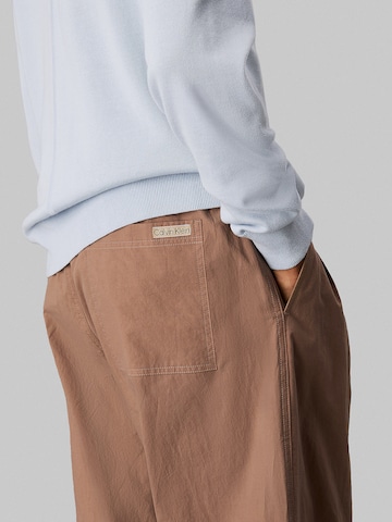 Calvin Klein Jeans Loose fit Trousers in Brown
