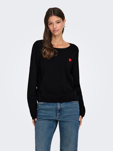 Pull-over 'JDYKATE' JDY en noir : devant