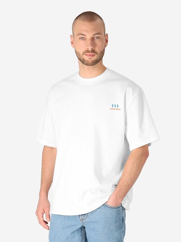 SPITZBUB Shirt 'Making dreams on summer breeze' in White: front