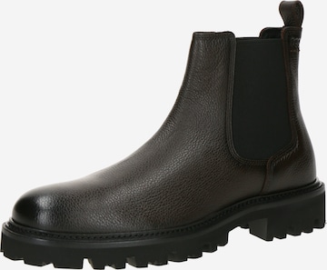 brūns BOSS Čelsijas zābaki 'Julyo': no priekšpuses