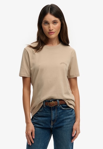 Superdry & Co Shirt 'Essential' in Beige: front