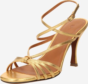 Polo Ralph Lauren Sandalen met riem in Goud: voorkant