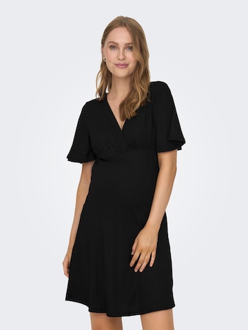 Only Maternity Dress in Black: front