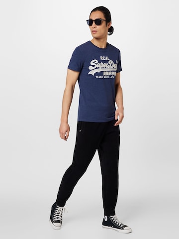 Superdry Tapered Nadrág - fekete