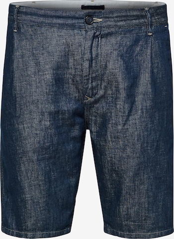 SELECTED HOMME Regular Pleated Jeans 'Clay' in Blue: front