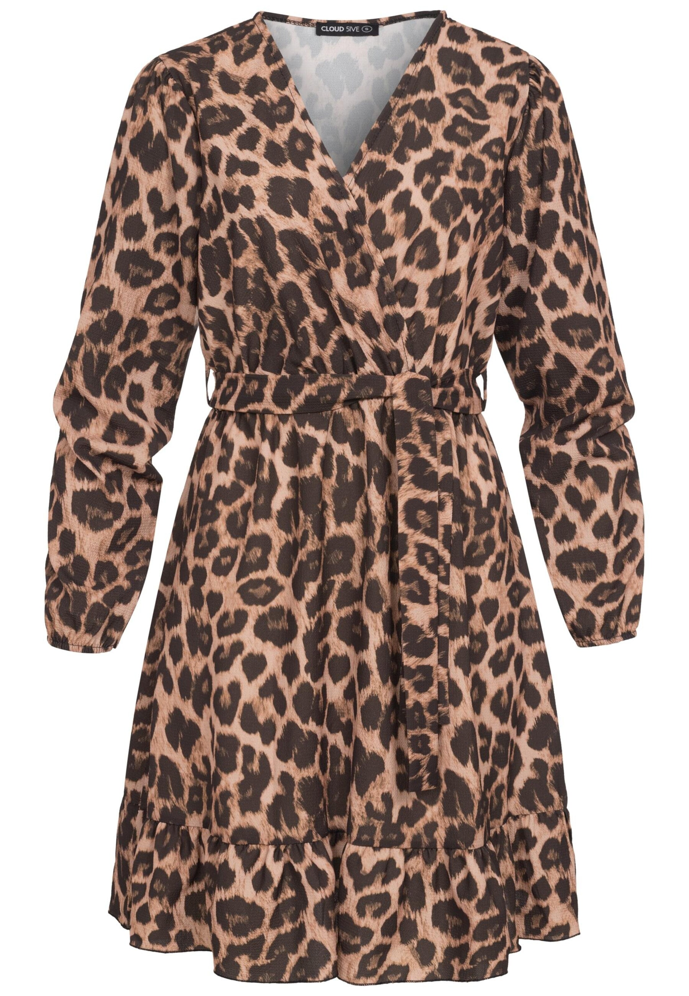 Cloud5ive Kleid in Beige: Vorderseite