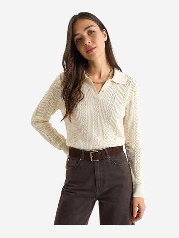 Bianco Lucci Pullover 'Pullover'‌‌‌‌‌‌ in Beige