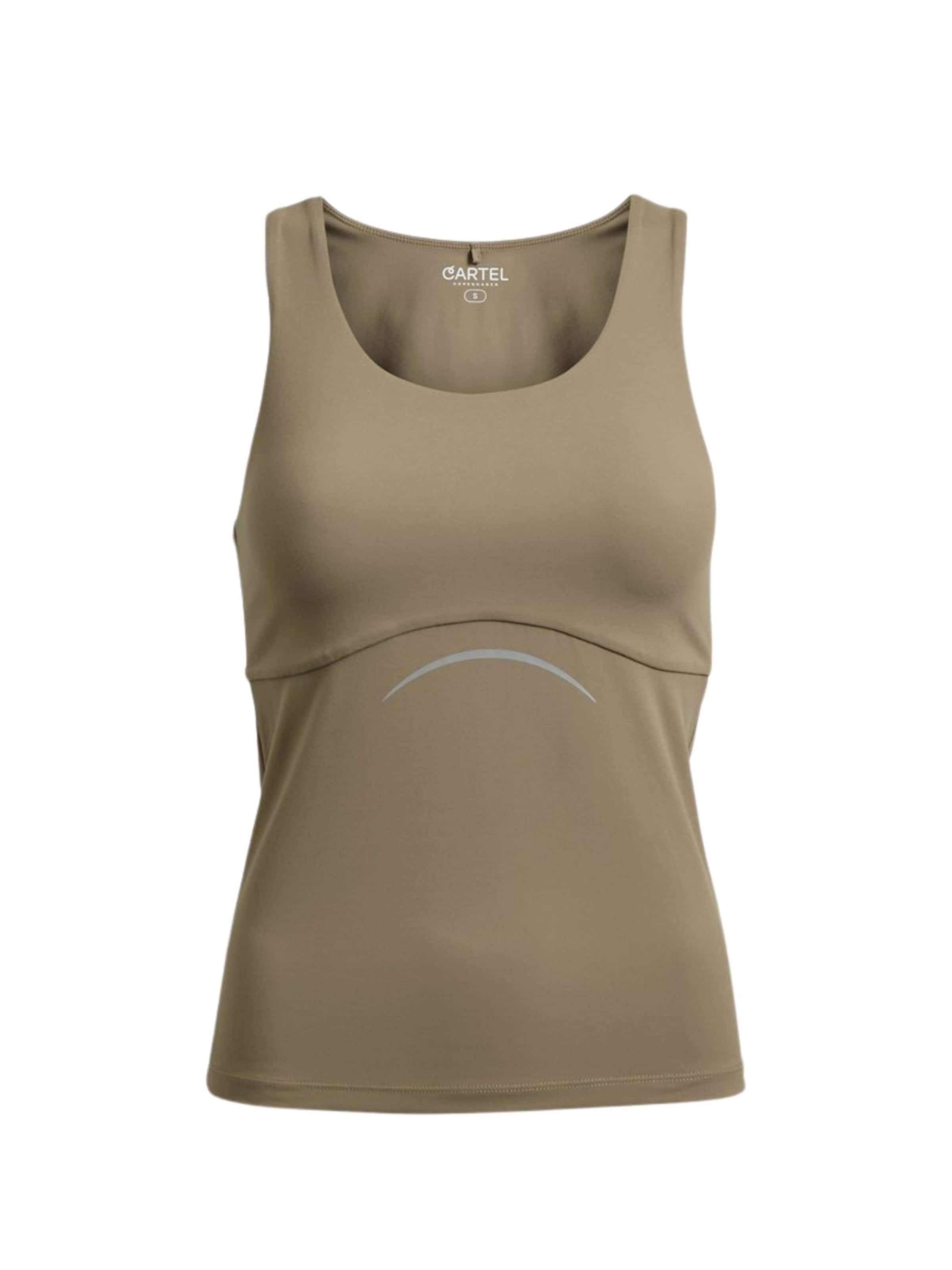 Copenhagen Cartel Top ' Balance ' in Bruin: voorkant