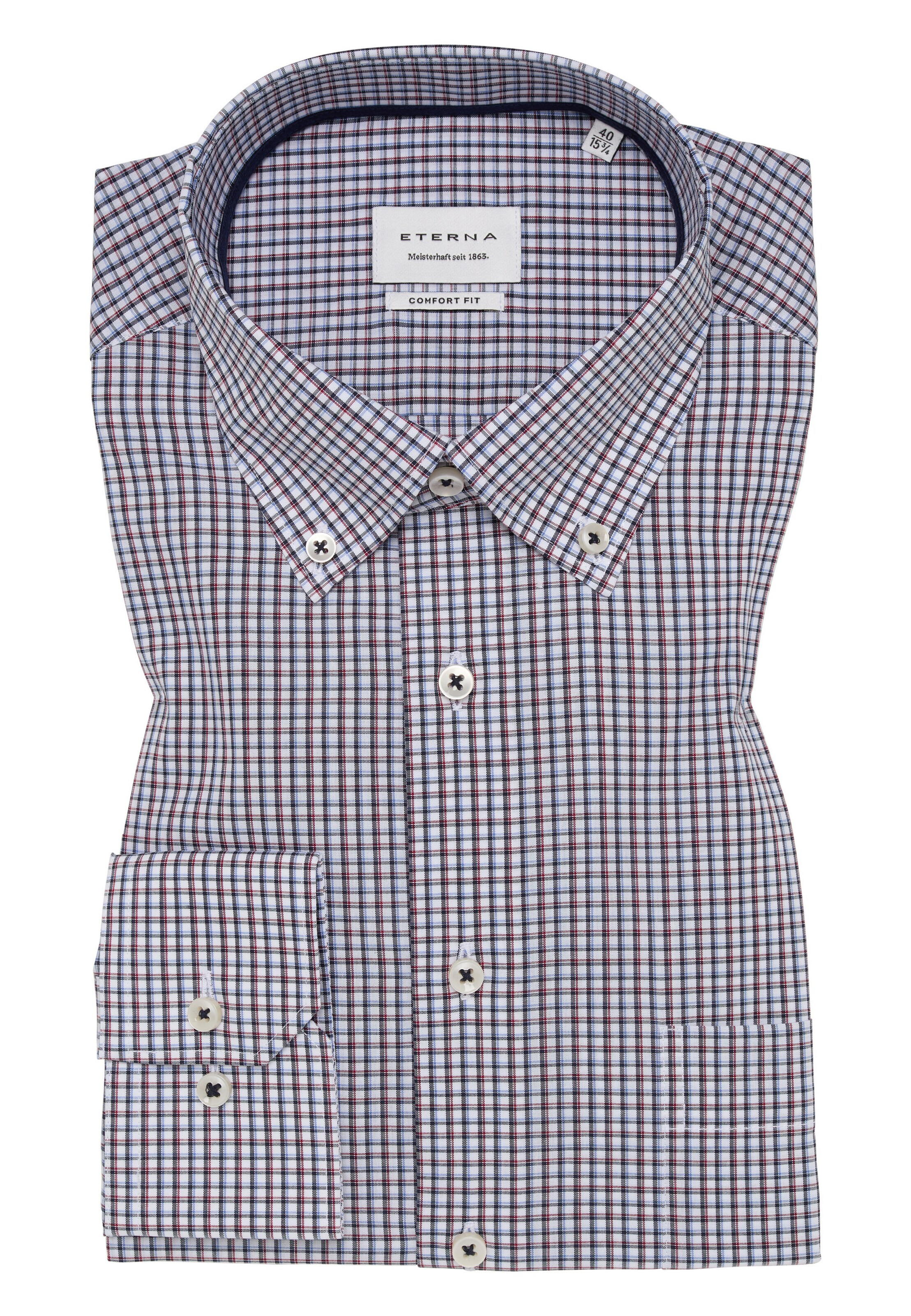 ETERNA Comfort Fit Hemd in Blau
