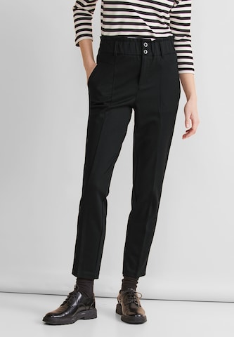 STREET ONE Loose fit Pants in Black: front