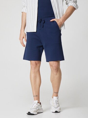 ABOUT YOU x Kevin Trapp Loose fit Trousers 'Mio' in Blue: front