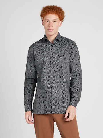 juoda OLYMP Standartinis modelis Marškiniai 'No 6 Six': priekis