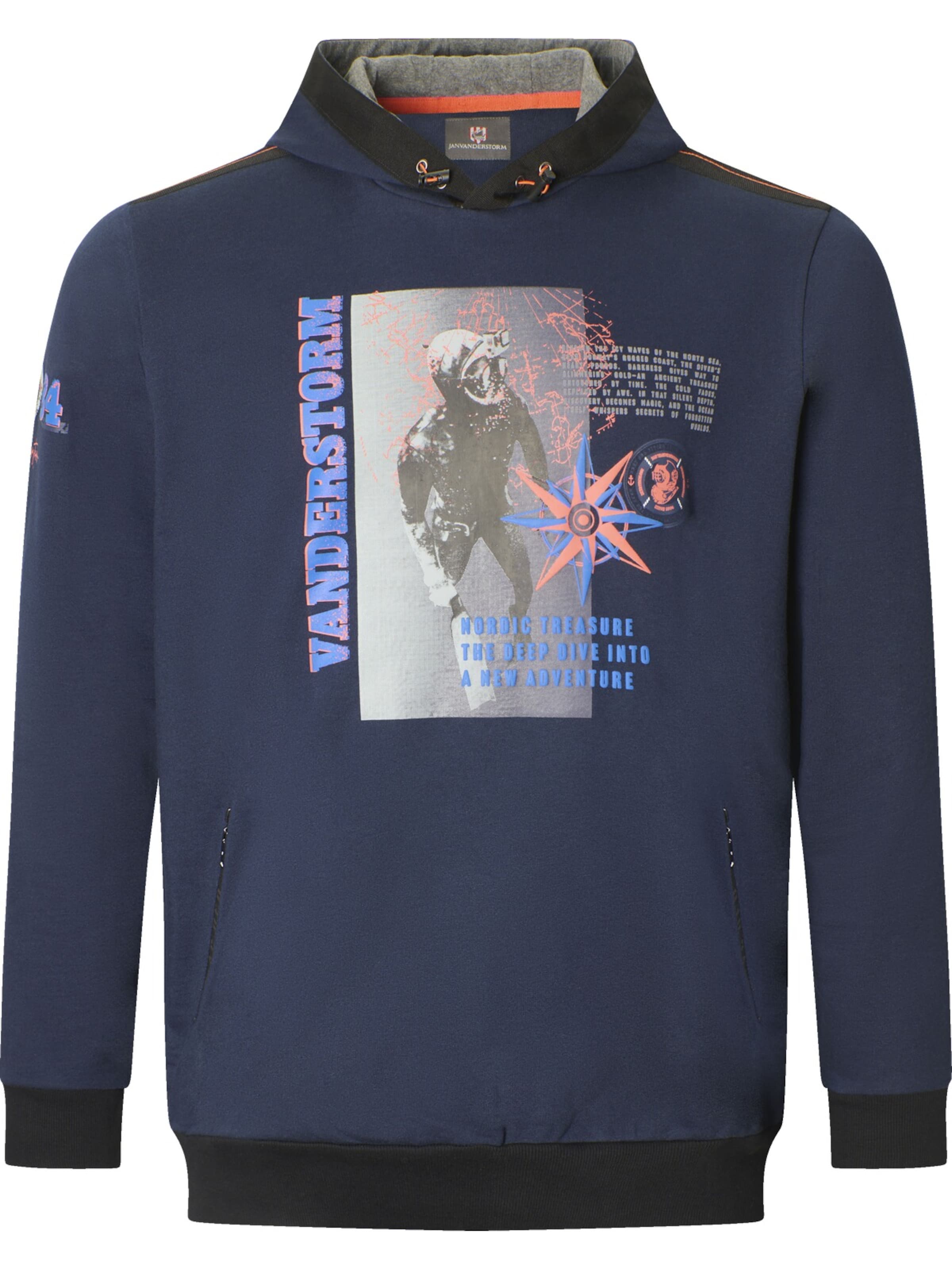 Jan Vanderstorm Sweatshirt 'Finngard' in Blue: front
