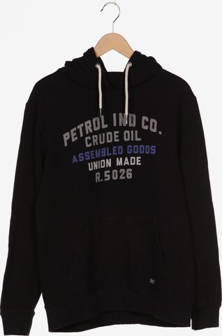 Petrol Industries Sweatshirt & Zip-Up Hoodie in XL in Black: front