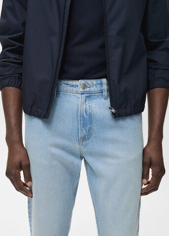 MANGO MAN Tapered Jeans 'Ben' in Blau