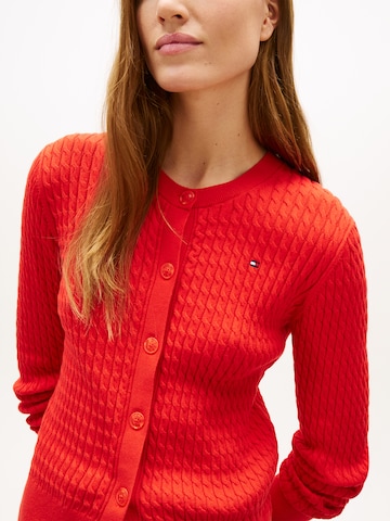 TOMMY HILFIGER Knit cardigan in Red