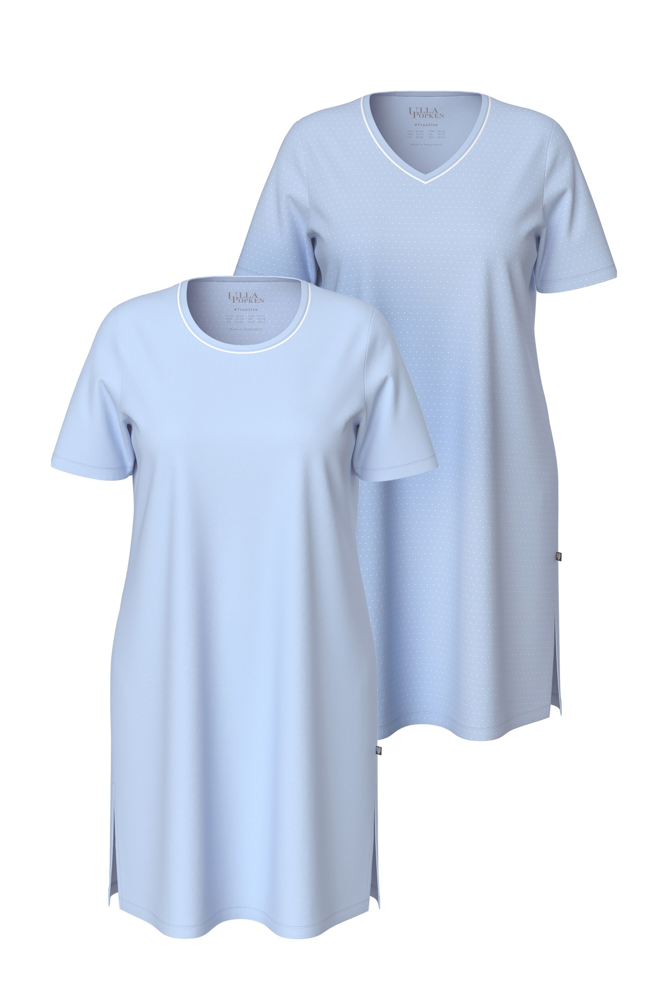 Ulla Popken Nightgown in Blue: front