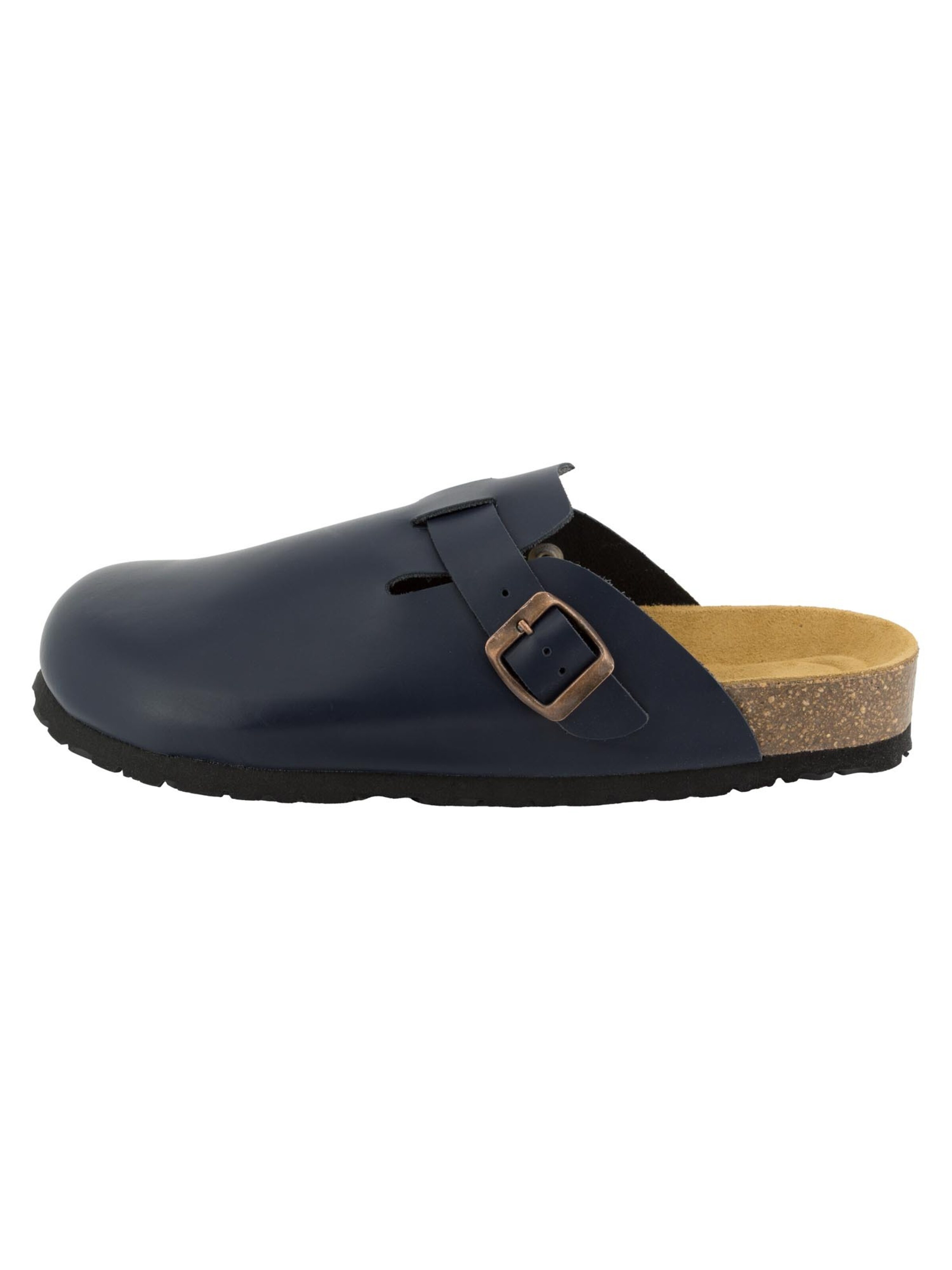 Piece Of Mind Clogs 'Comfort' in Blauw: voorkant
