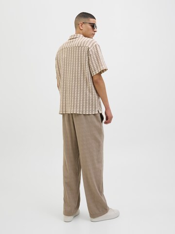 JACK & JONES Классический крой Рубашка 'JORSUMMER LUKE' в Коричневый