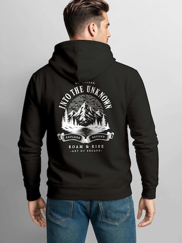 Neverless Sweatshirt 'Into the Unknown' in Black
