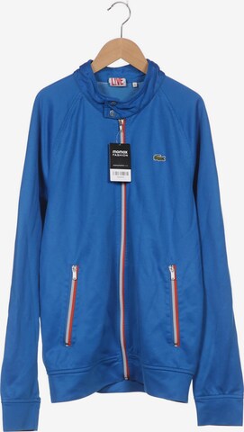 Lacoste LIVE Sweatshirt & Zip-Up Hoodie in XL in Blue: front