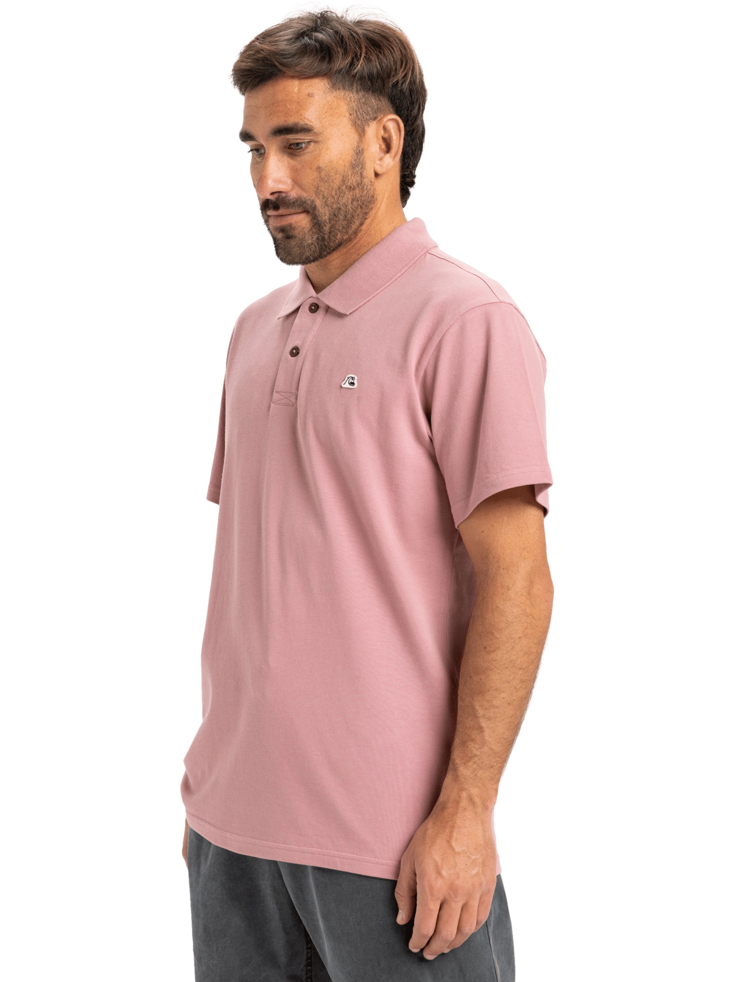 QUIKSILVER Poloshirt 'DNA' in Pink