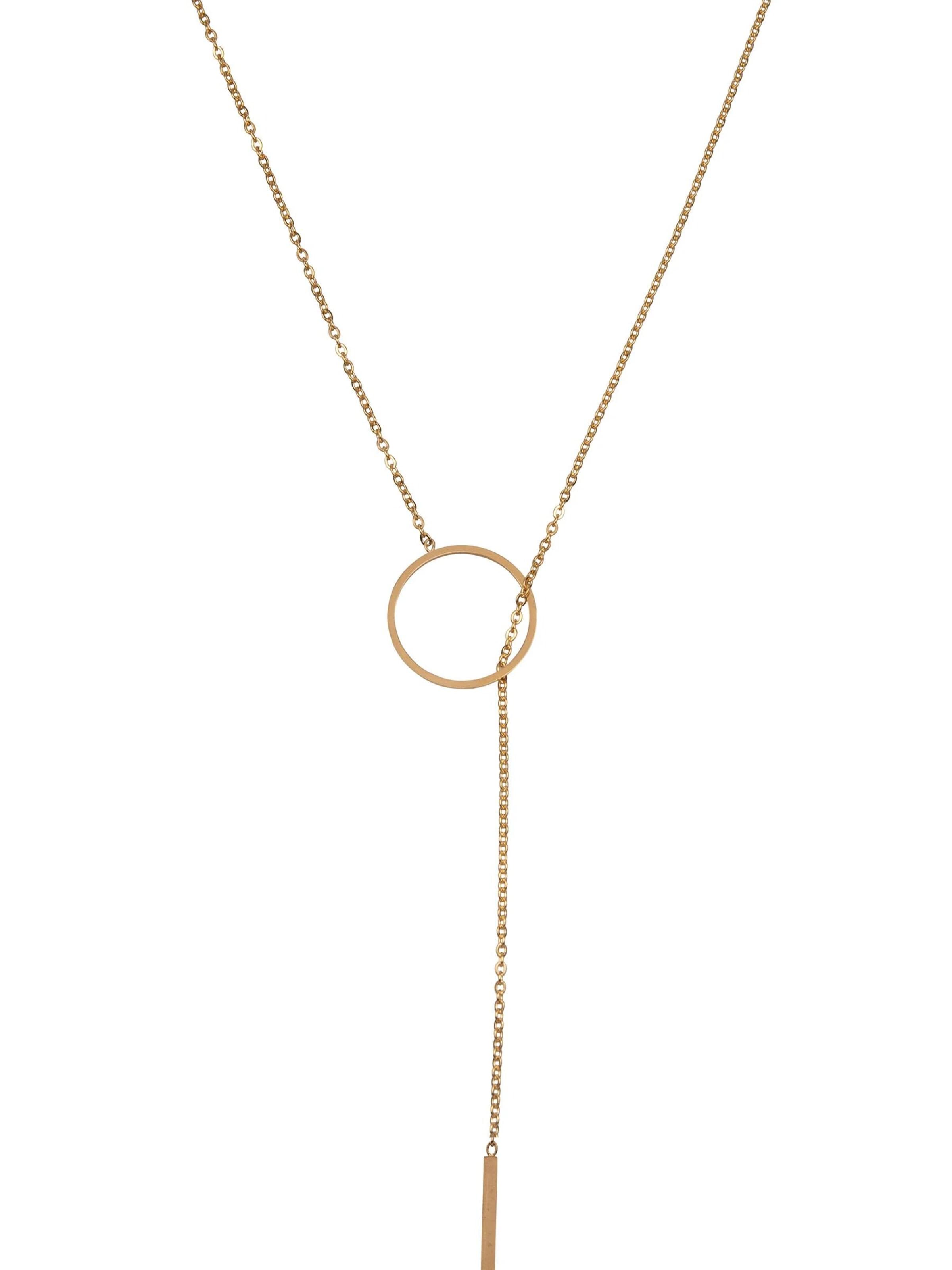 Chic by Lirette Necklace 'Necklace Circle Bar' in Gold: front