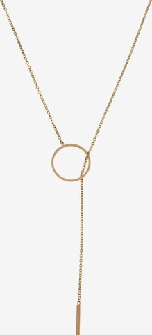 Chic by Lirette - Colar 'Necklace Circle Bar' em ouro: frente