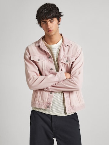 Pepe Jeans Between-Season Jacket 'PINNERS CLRD' in Pink: front