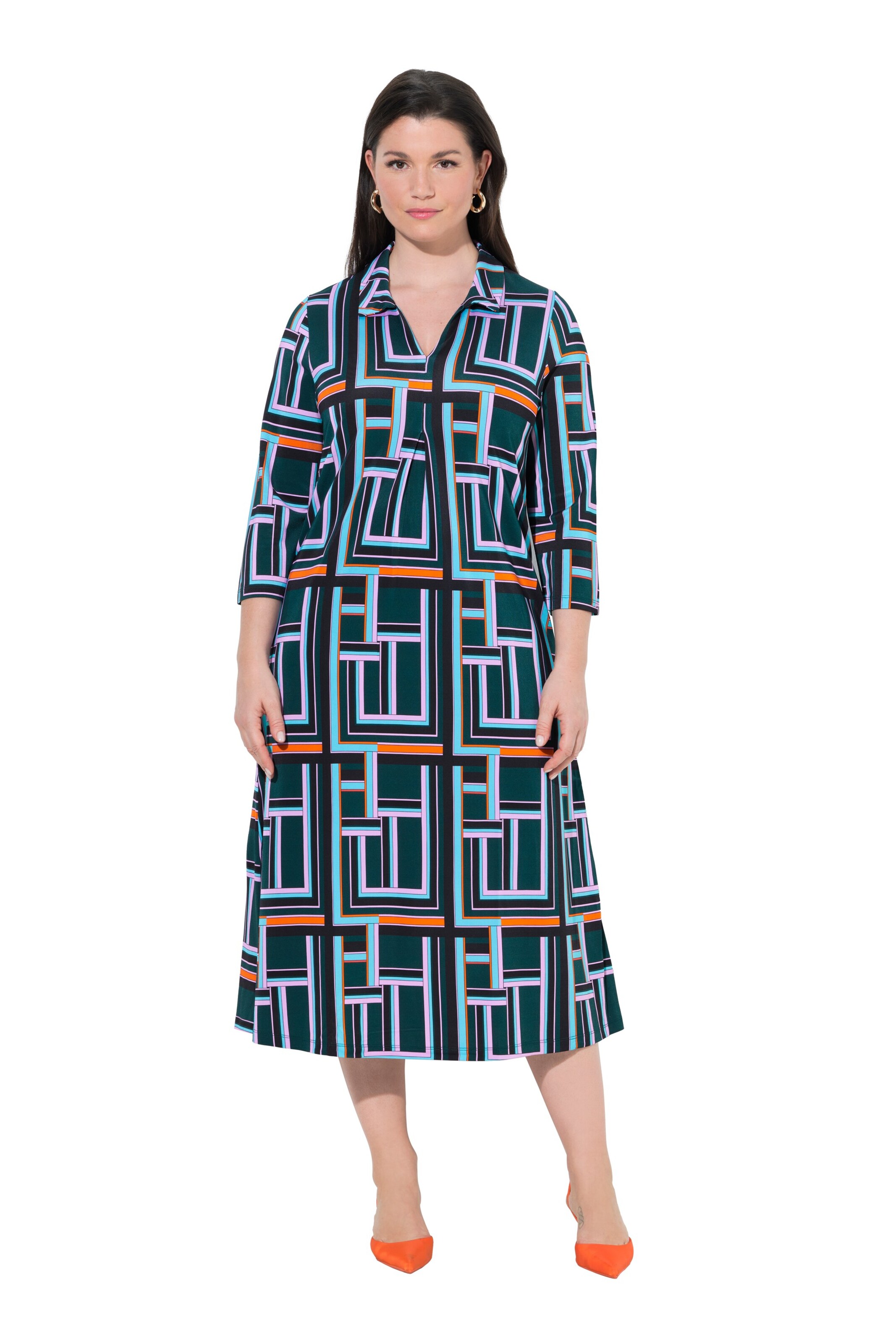 Ulla Popken Dress in Blue: front