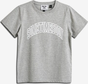 T-Shirt SOMETIME SOON en gris : devant