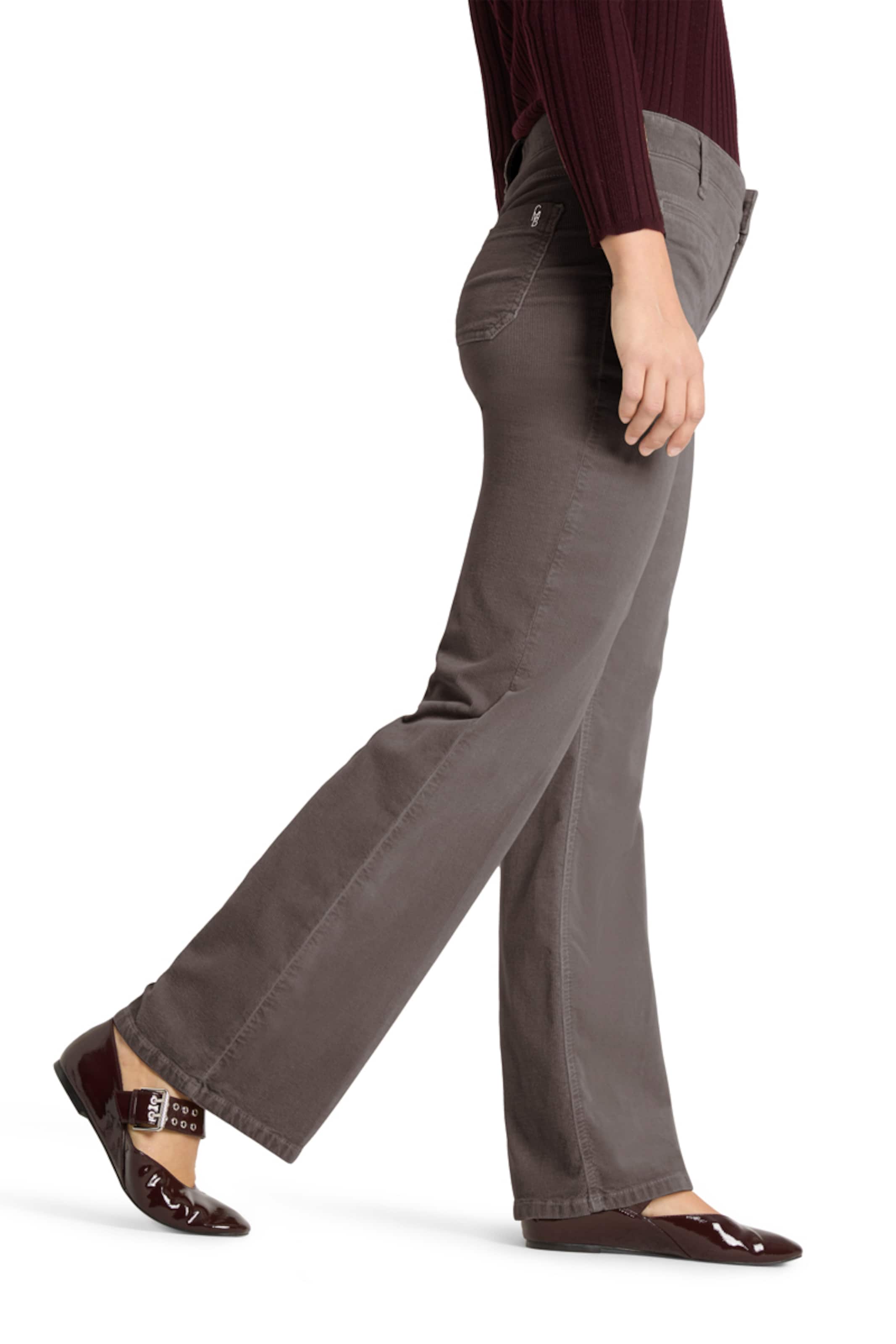 Cambio Wide leg Pants 'Tess' in Brown