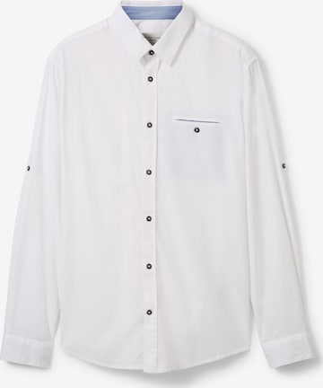TOM TAILOR Regular fit Skjorta i vit: framsida