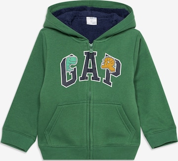 GAP Sweatjacke in Grün: Vorderseite