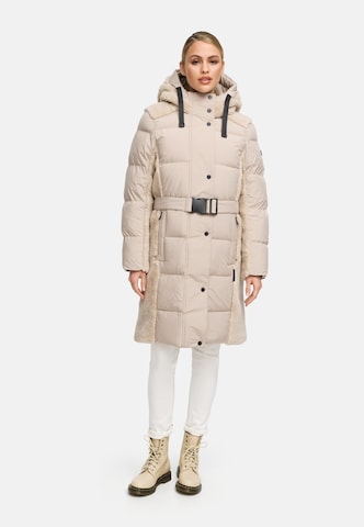 NAVAHOO Wintermantel in Beige
