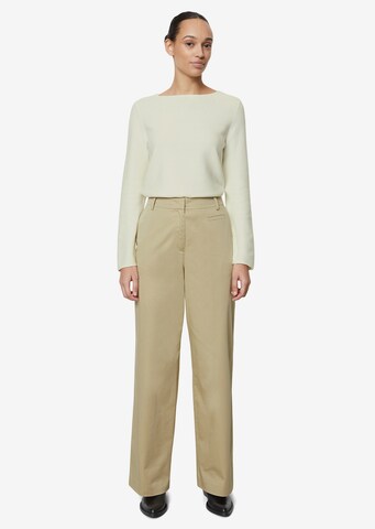 Marc O'Polo Wide Leg Hose in Beige