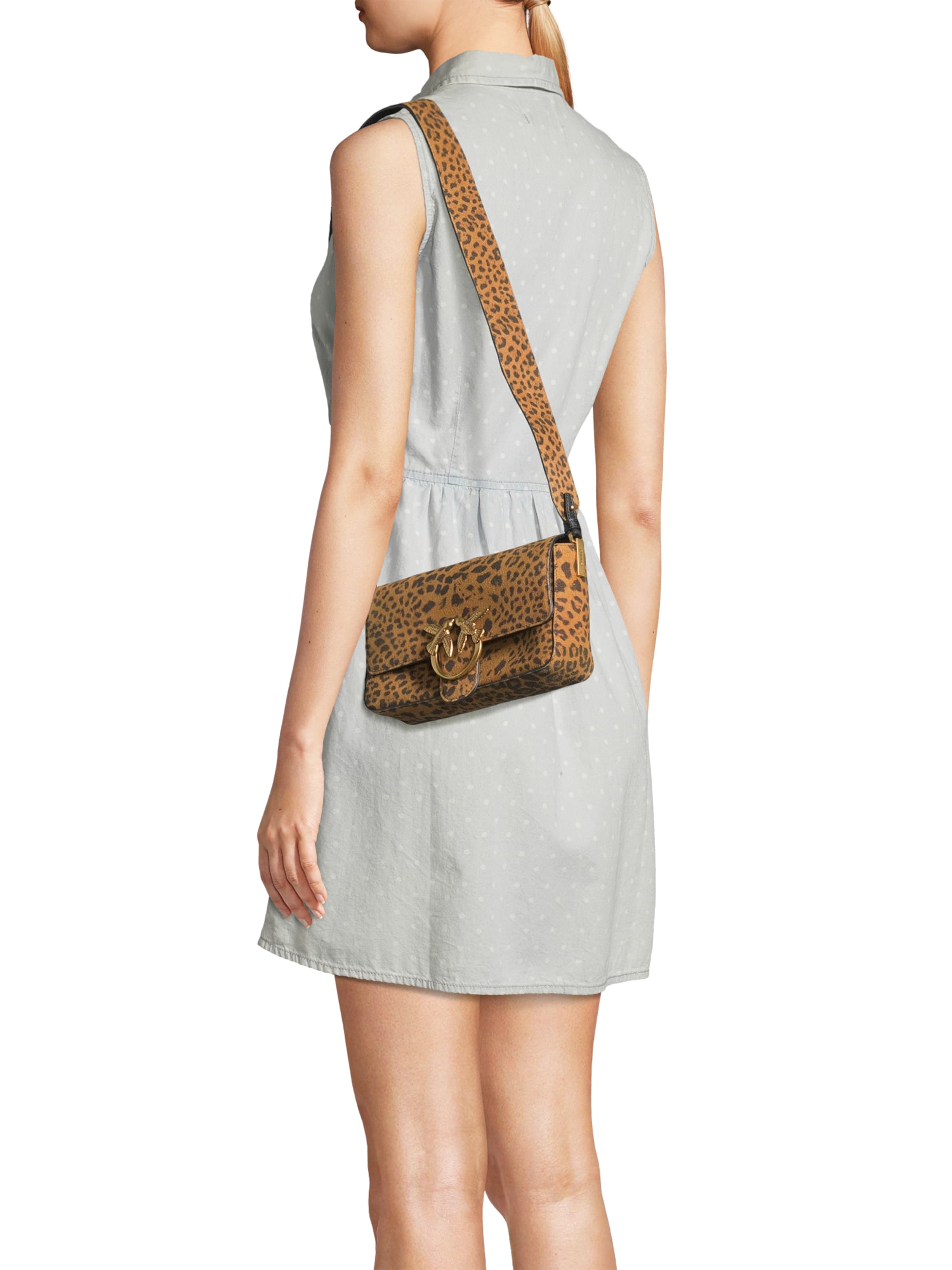 PINKO - Bolso de hombro 'Slouchy' en marrón