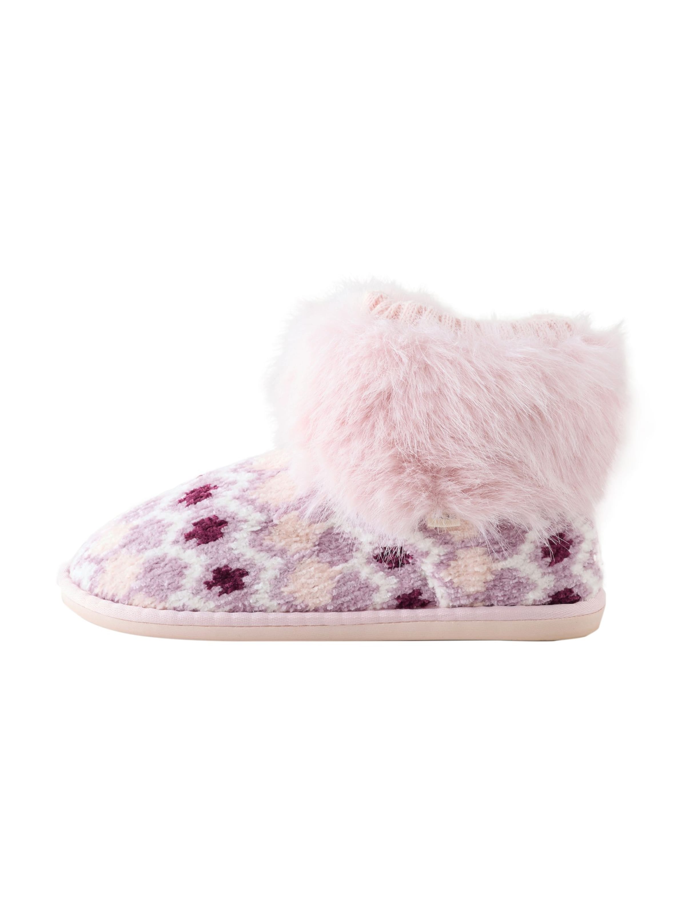 Next Домашни пантофи в розово: отпред
