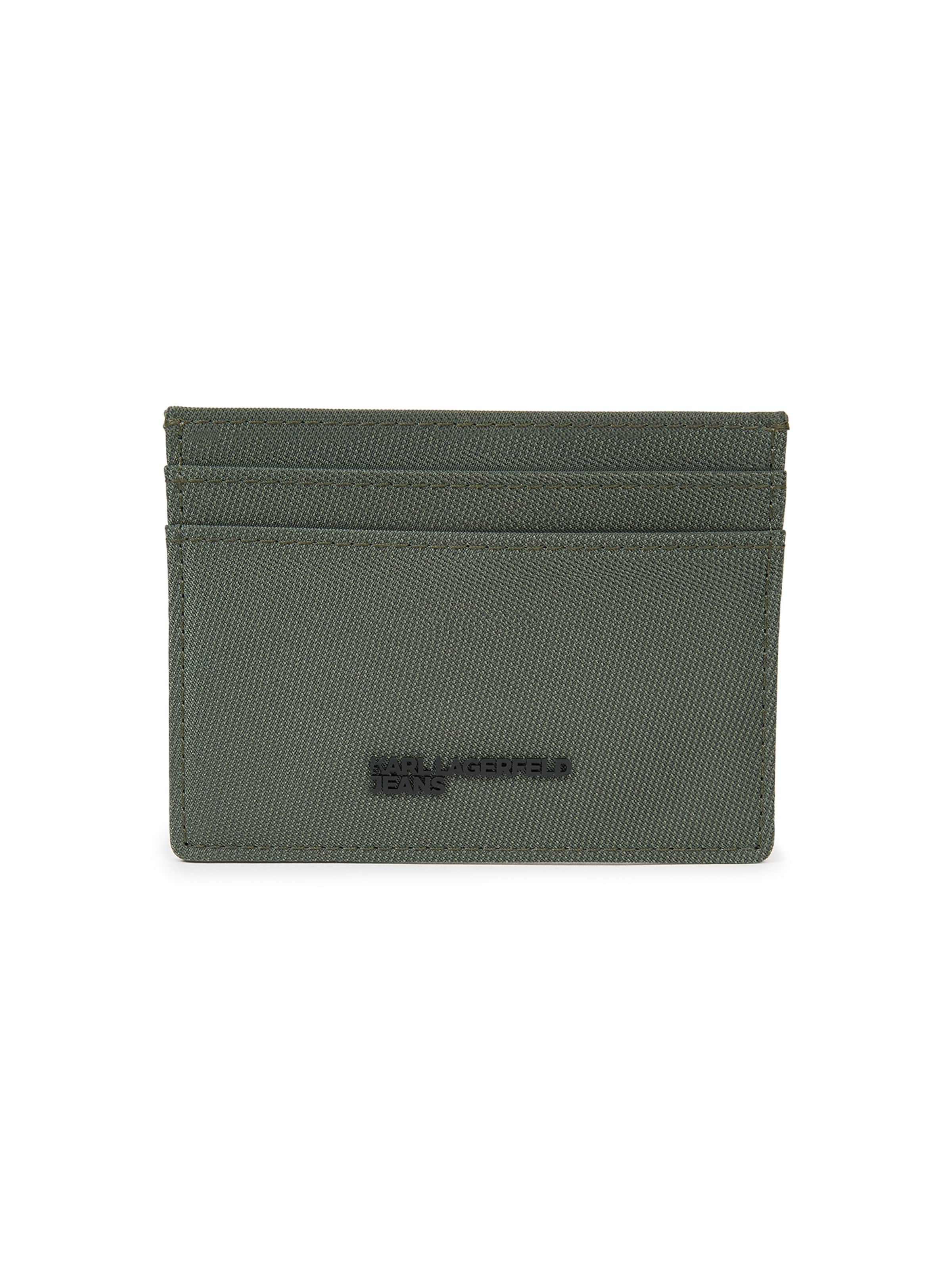 KARL LAGERFELD JEANS Portemonnee ' LOGO ' in Groen: voorkant