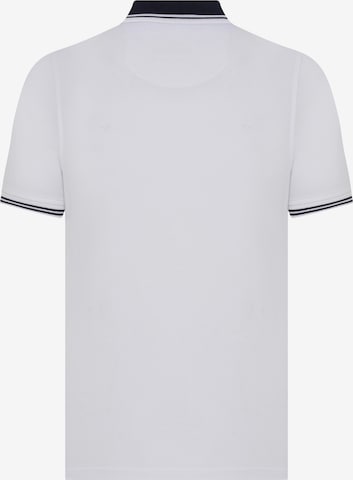DENIM CULTURE Тениска 'ZORAN' в бяло