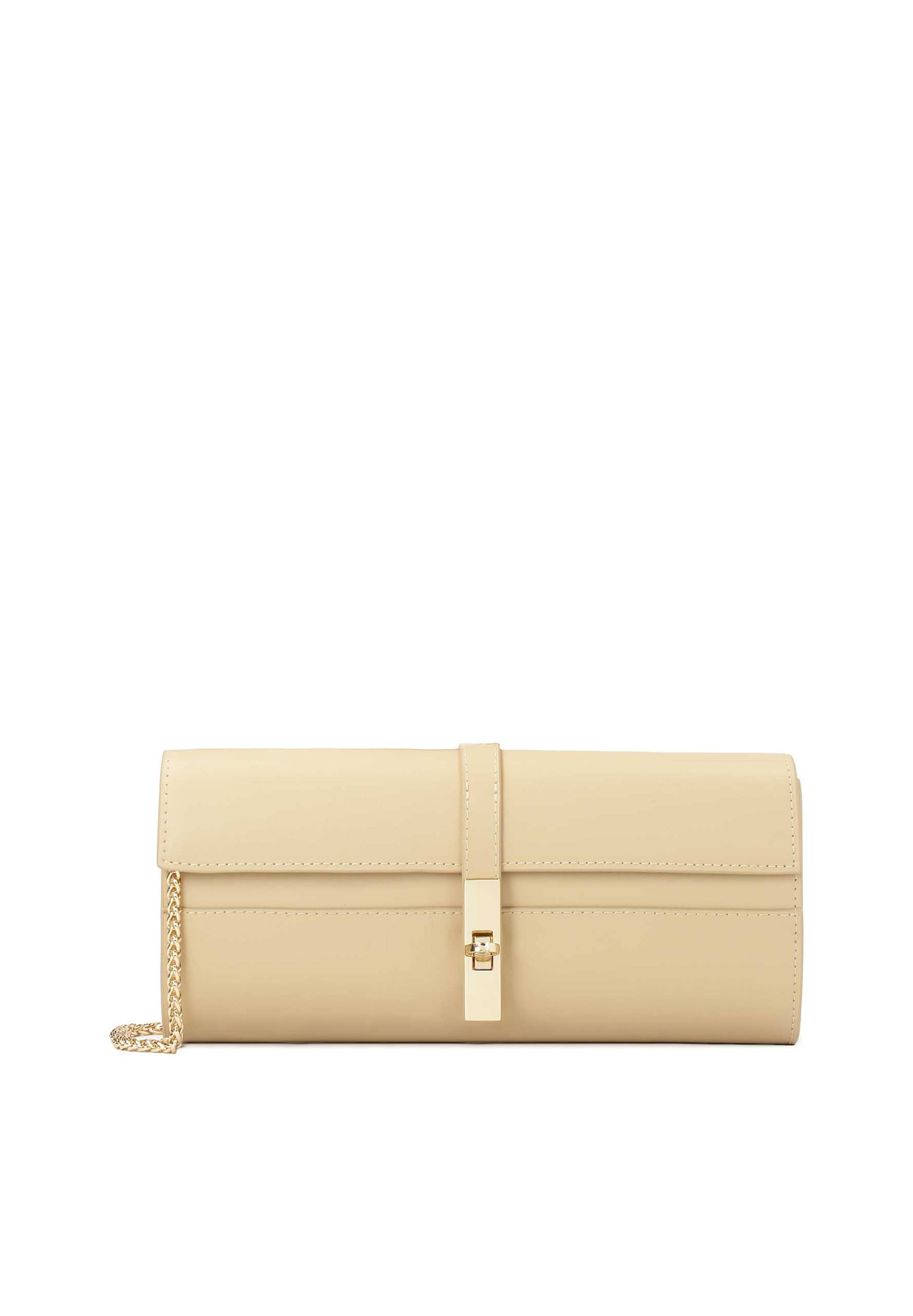 Kazar Clutch in Beige: front