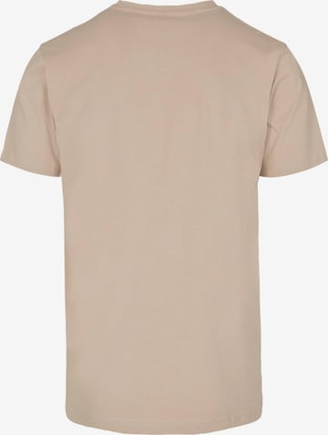 T-Shirt 'Never On Time' Merchcode en beige