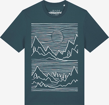 Watapparel T-Shirt 'Mountains' in Grün: Vorderseite