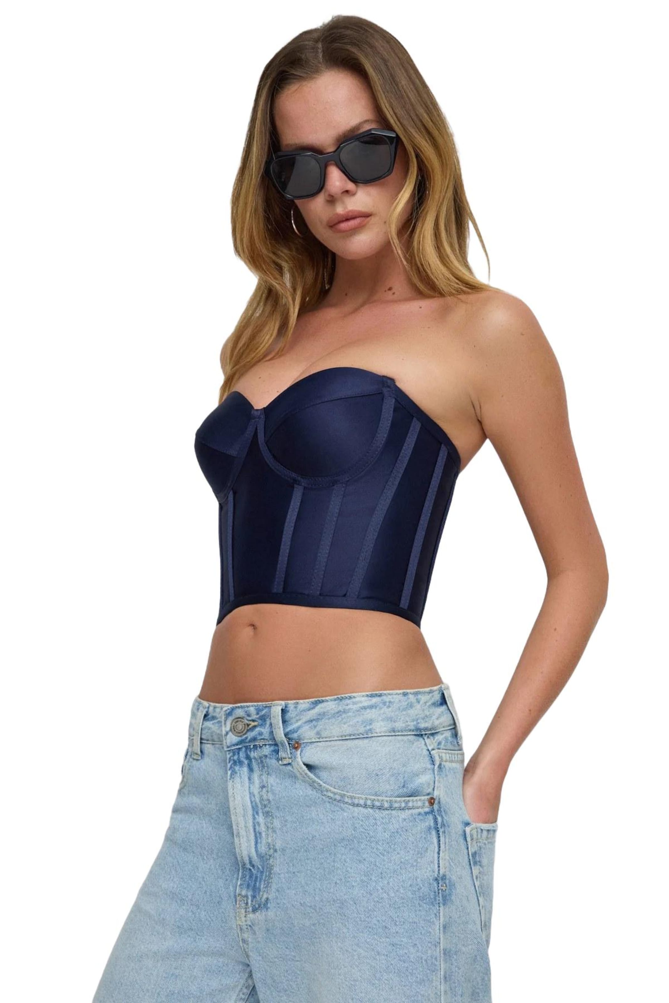 No Matter What Top in Blau