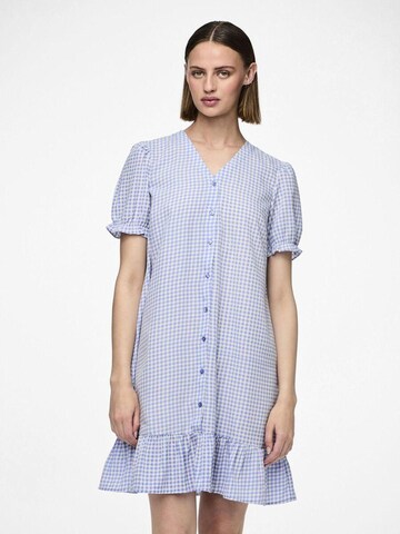 PIECES Blousejurk 'PCSienna' in Blauw: voorkant