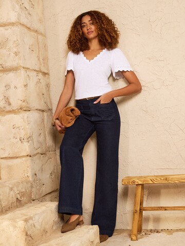 love & roses Shirt in Beige