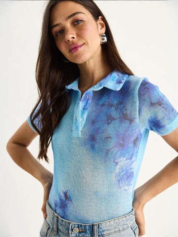 Top di Bianco Lucci in blu