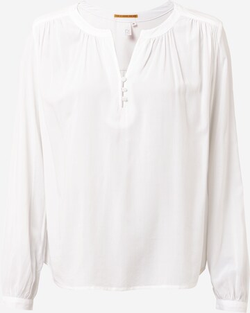 QS Blouse in Wit: voorkant