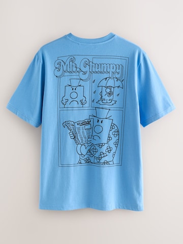 Next Lyhyt pyjama 'Grumpy' värissä sininen