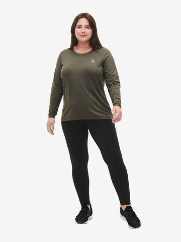 Tricou funcțional 'ABASIC' de la Active by Zizzi pe verde